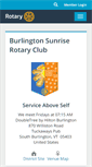 Mobile Screenshot of burlingtonsunriserotary.com